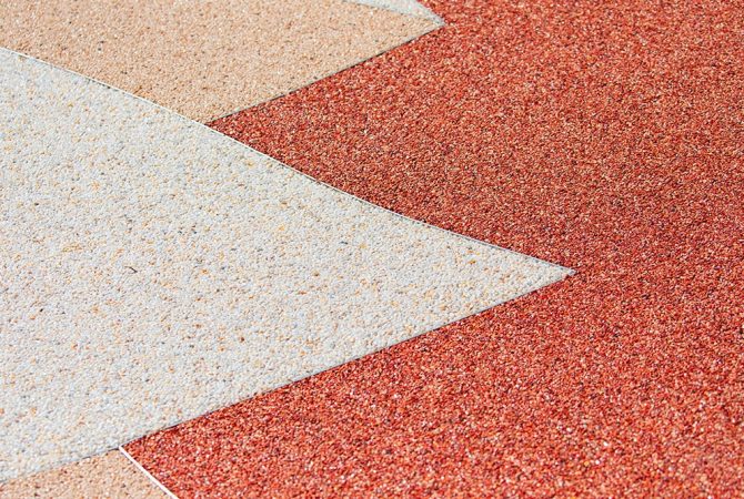 Bodendesign Quarzkiesboden Innenräume Büro